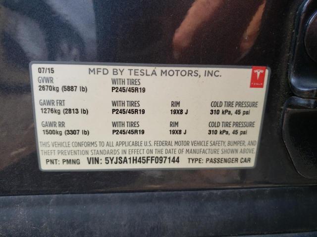 2015 TESLA MODEL S P8 5YJSA1H45FF097144