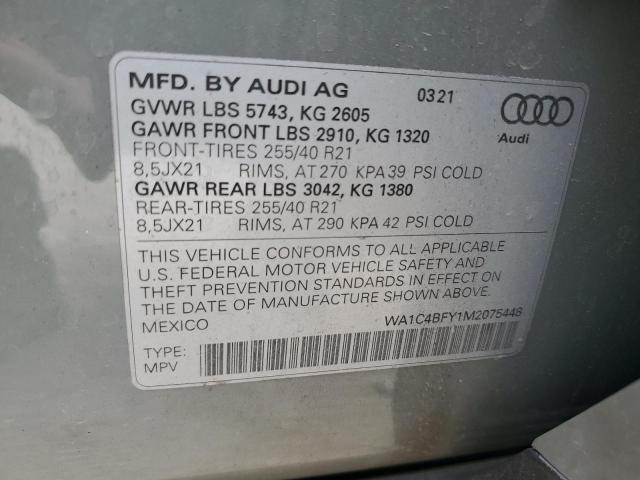 2021 AUDI SQ5 PRESTI WA1C4BFY1M2075448
