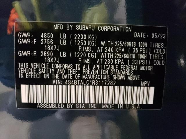 4S4BTALC1R3117282 Subaru Outback Onyx Edition