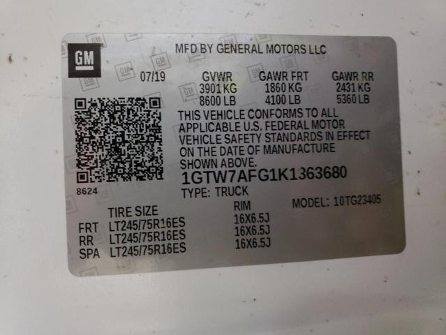 1GTW7AFG1K1363680 GMC Savana G2500