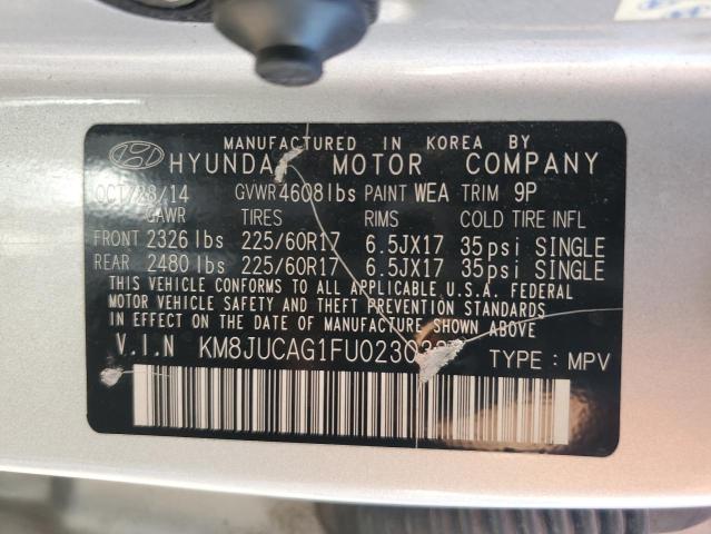 KM8JUCAG1FU023032 | 2015 HYUNDAI TUCSON LIM