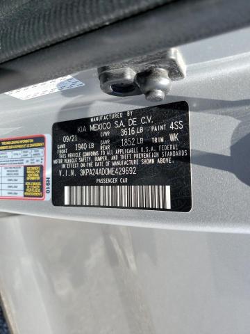 3KPA24AD0ME429692 KIA RIO LX