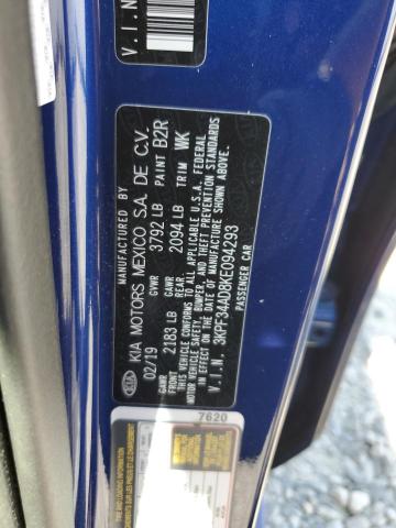 3KPF34AD8KE094293 KIA Forte Gt Line