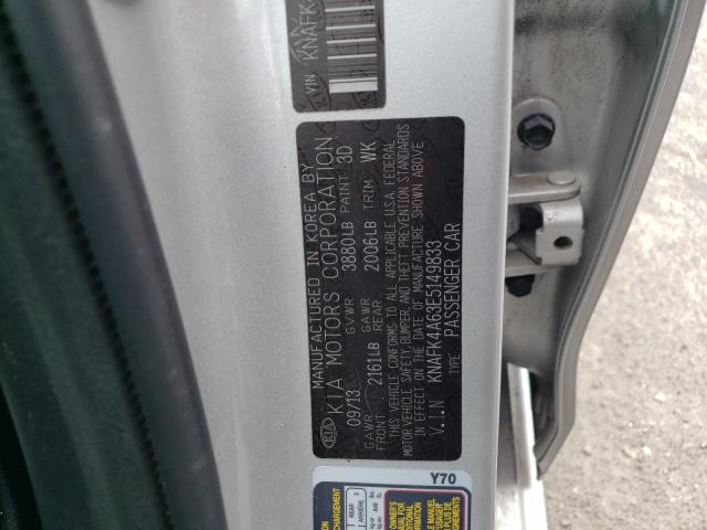 KNAFK4A63E5149833 KIA FORTE LX