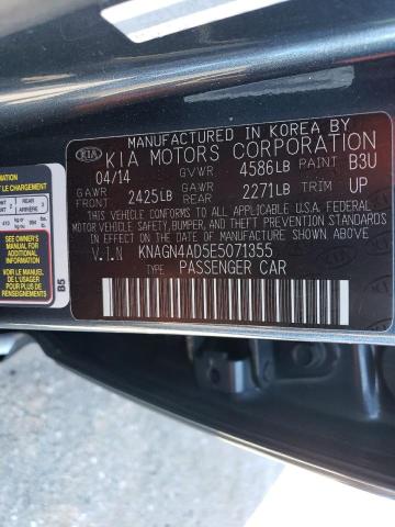 KNAGN4AD5E5071355 KIA OPTIMA HYBRID