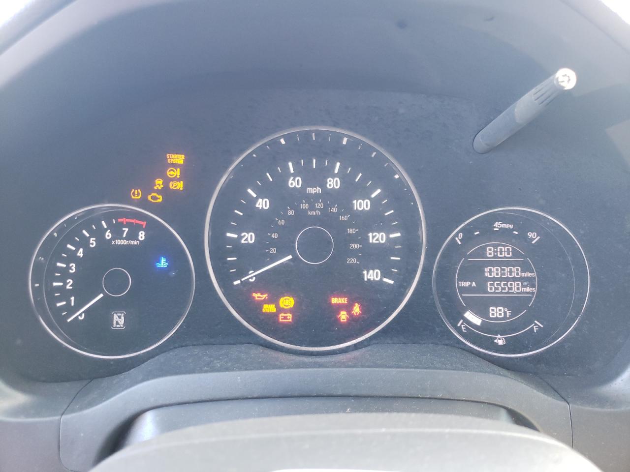 3CZRU5H77GM740253 HONDA HR-V 2016