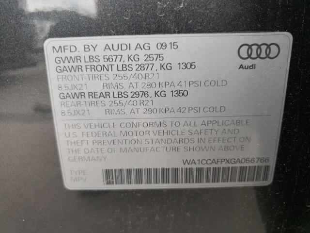 WA1CCAFPXGA056766 2016 AUDI SQ5, photo no. 13