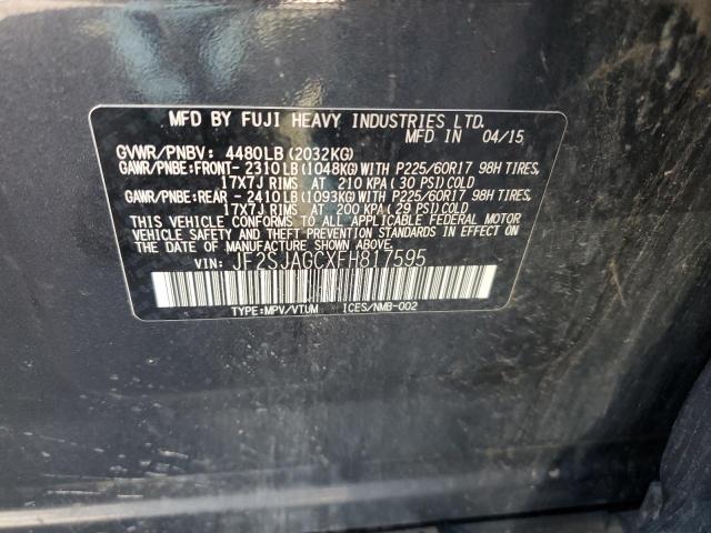 JF2SJAGCXFH817595 Subaru Forester 2.5i Premium