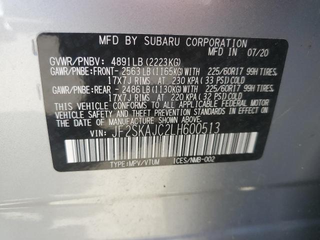 JF2SKAJC2LH600513 Subaru Forester Premium