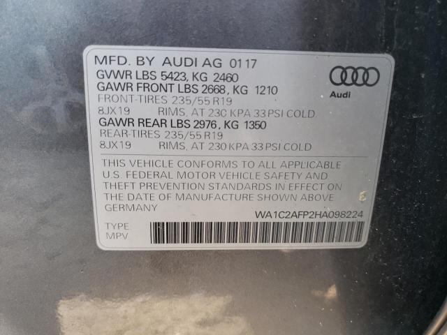 WA1C2AFP2HA098224 2017 AUDI Q5 - Image 14