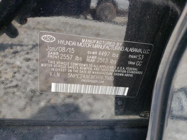 2015 Hyundai Sonata Se VIN: 5NPE24AF8FH163985 Lot: 59370043