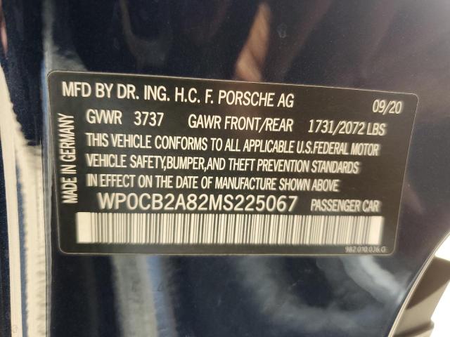 WP0CB2A82MS225067 Porsche BOXSTER S