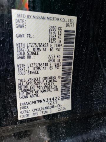 1N6AA1FB7MN533422 Nissan TITAN XD S