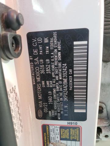 3KPA24AD8ME392424 KIA RIO LX