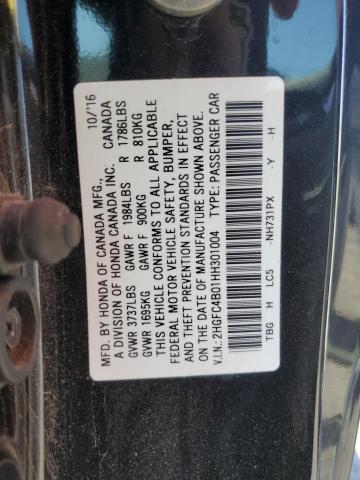 2HGFC4B01HH301004 Honda Civic Lx