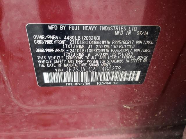 JF2SJADC2FH484278 Subaru Forester 2.5i Premium