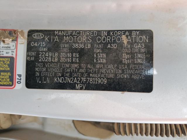 KNDJN2A27F7811909 KIA Soul