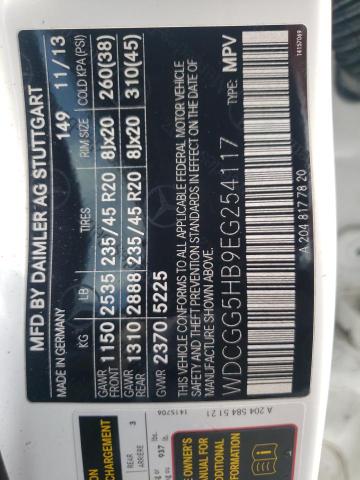 WDCGG5HB9EG254117 Mercedes-Benz GLK 350