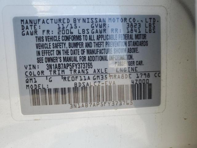 3N1AB7AP5FY373765 Nissan SENTRA S
