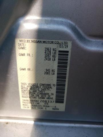 1N4BL4BV0KC208337 Nissan ALTIMA S