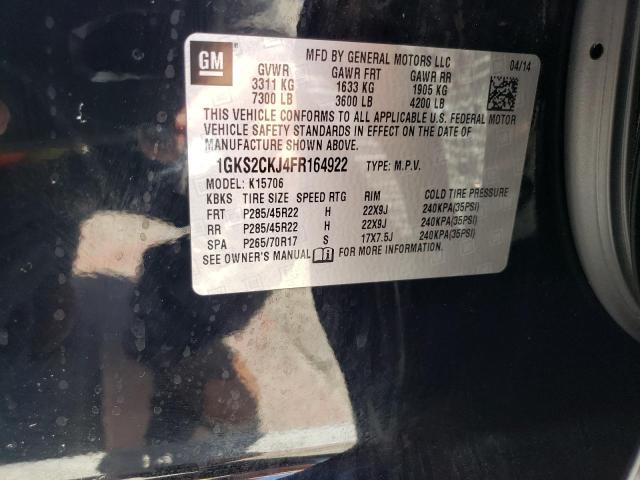 1GKS2CKJ4FR164922 GMC YUKON DENALI