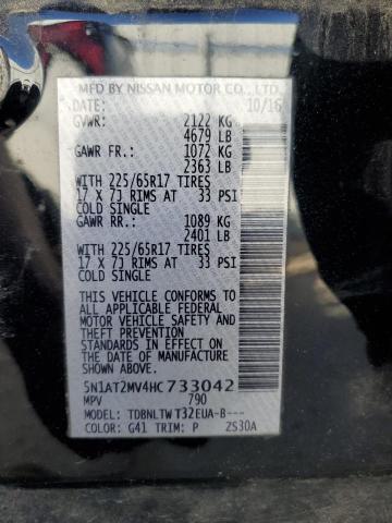 5N1AT2MV4HC733042 Nissan ROGUE SV