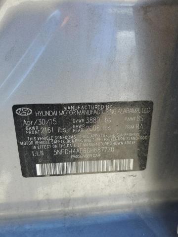 5NPDH4AE6GH687770 Hyundai ELANTRA SE