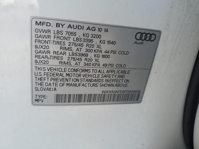 VIN WA1VMAFE6FD009655 2015 AUDI Q7 no.12