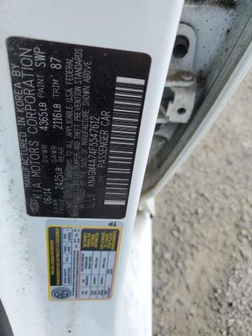 KNAGM4A74F5547612 KIA Optima Lx