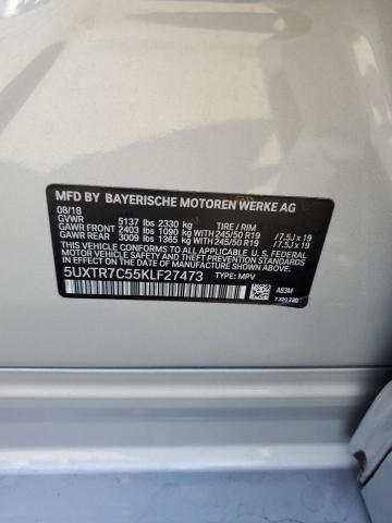 5UXTR7C55KLF27473 BMW X3 Sdrive30i