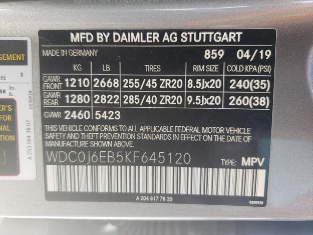 2019 MERCEDES-BENZ GLC COUPE - WDC0J6EB5KF645120