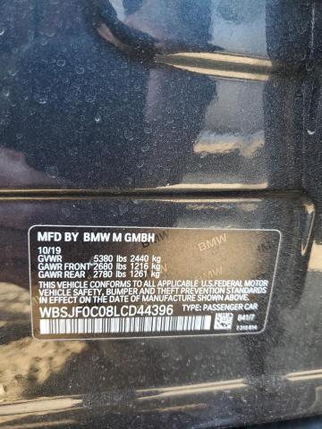 2020 BMW M5 BASE WBSJF0C08LCD44396