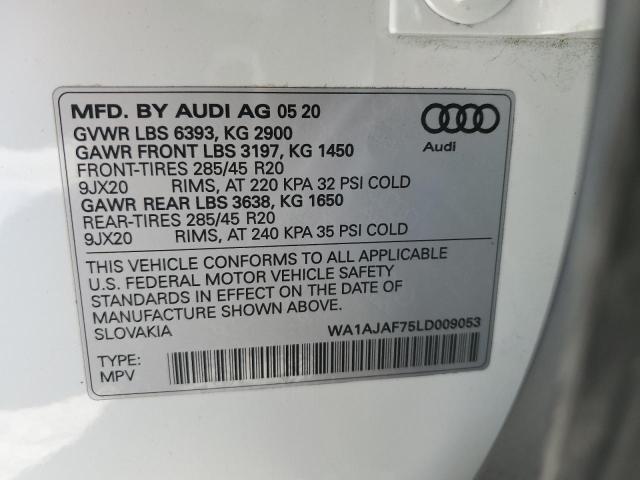 VIN WA1AJAF75LD009053 2020 Audi Q7, Premium no.13