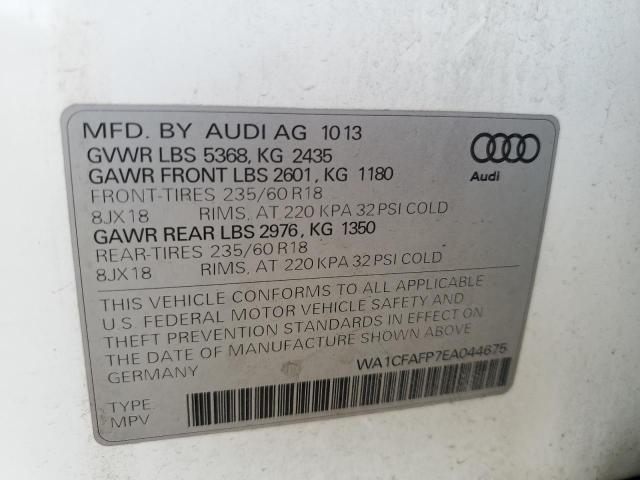 VIN WA1CFAFP7EA044675 2014 Audi Q5, Premium no.13