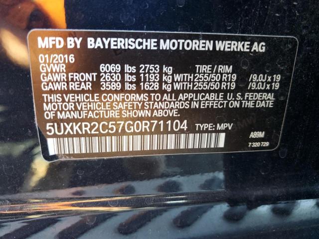 5UXKR2C57G0R71104 BMW X5 Sdrive35i