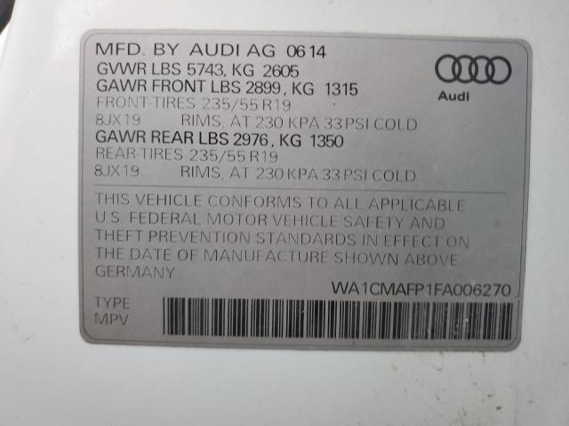 WA1CMAFP1FA006270 2015 AUDI Q5, photo no. 12