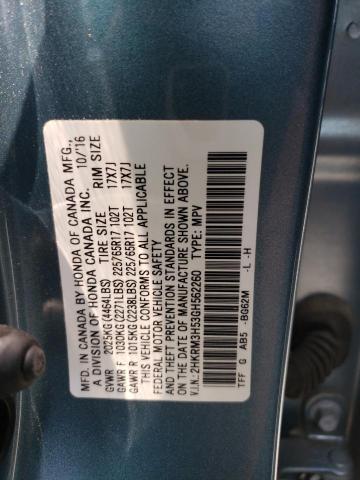 2016 HONDA CRV 2HKRM3H53GH562260