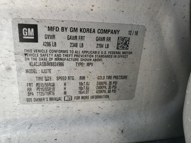 KL4CJASB4KB824986 Buick Encore Preferred