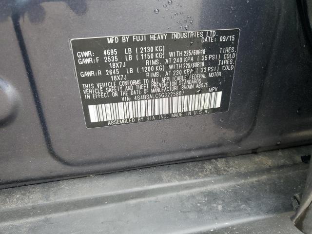 4S4BSALC5G3225887 Subaru Outback 2.5i Limited