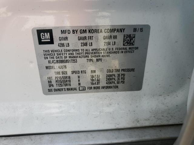 2016 BUICK ENCORE CON - KL4CJBSB8GB517253