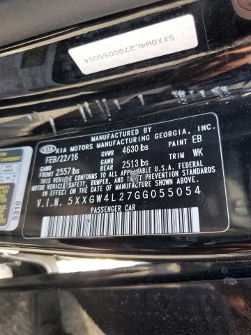 5XXGW4L27GG055054 2016 Kia Optima Sx