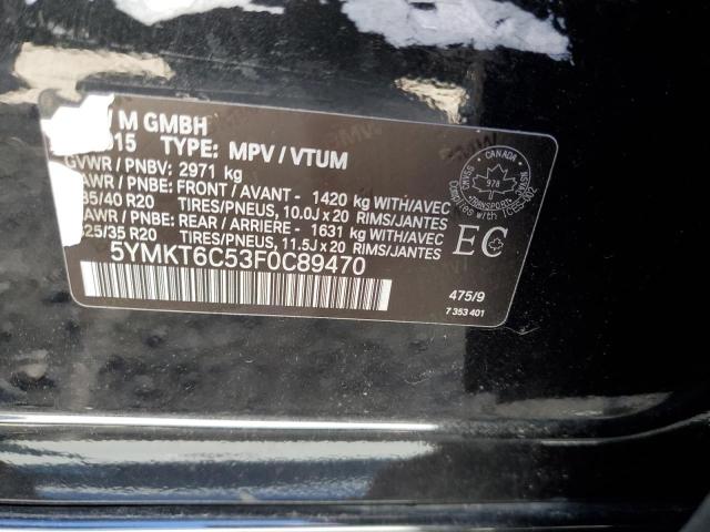 VIN 5YMKT6C53F0C89470 2015 BMW X5, M no.13