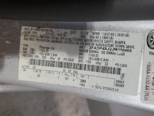 2018 FORD FIESTA 3FADP4AJ2JM100469