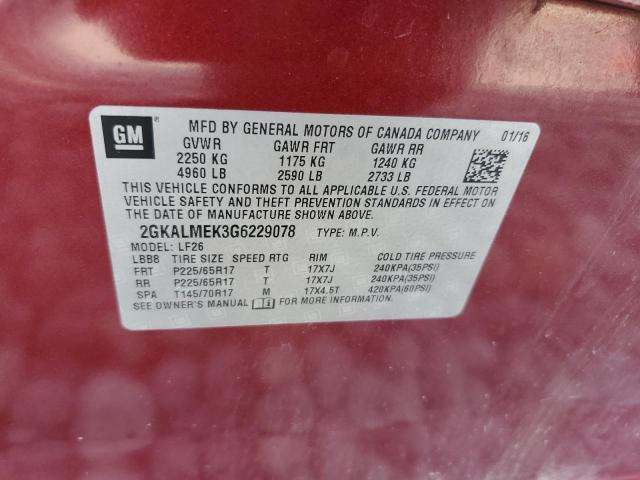2GKALMEK3G6229078 GMC Terrain Sle