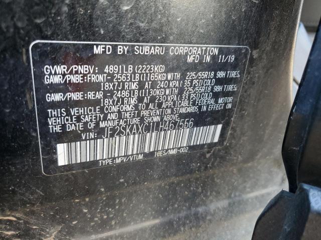 JF2SKAXC1LH467556 Subaru Forester Touring