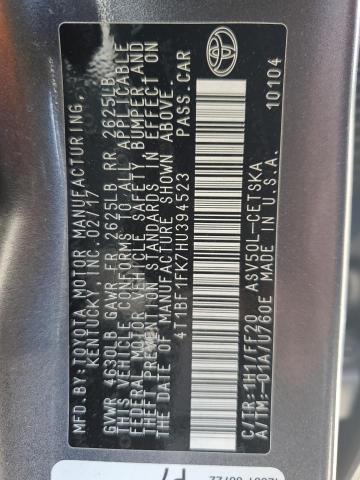 2017 TOYOTA CAMRY LE/X 4T1BF1FK7HU394523
