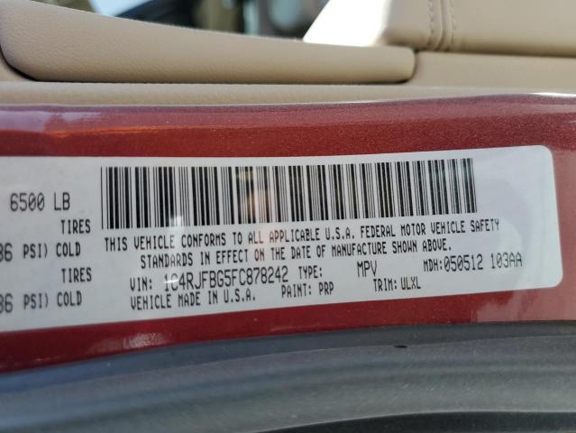 1C4RJFBG5FC878242 Jeep Grand Cherokee Limited