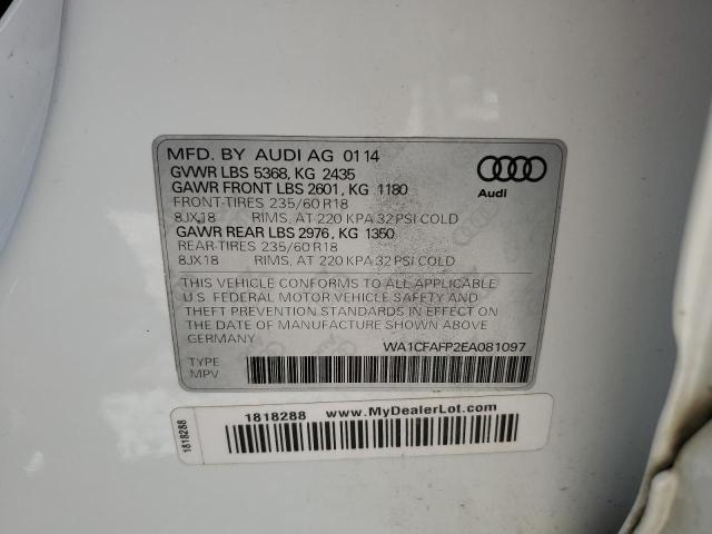 VIN WA1CFAFP2EA081097 2014 Audi Q5, Premium no.12