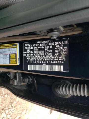 5XYKW4A74EG486954 KIA SORENTO SX