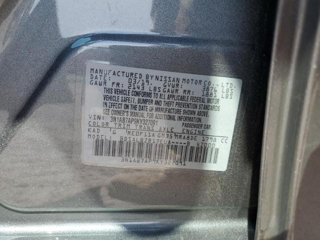 3N1AB7AP9KY327091 Nissan Sentra S 12